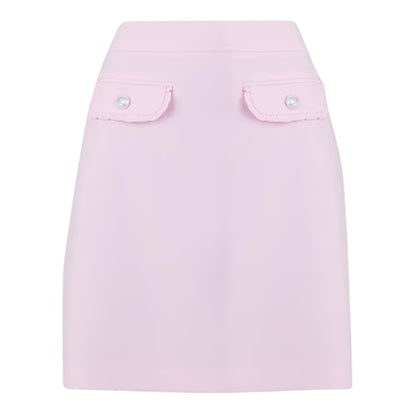 Pink - Front - Karl Lagerfeld Womens-Ladies Mini Skirt