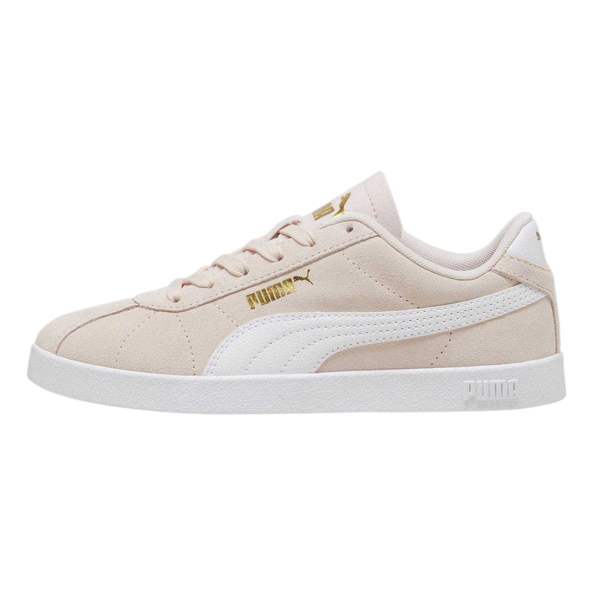 White - Back - Puma Childrens-Kids Club II Suede Trainers