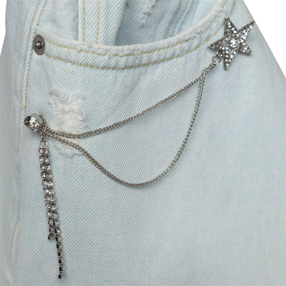 Blue - Side - Replay Womens-Ladies Mini Skirt