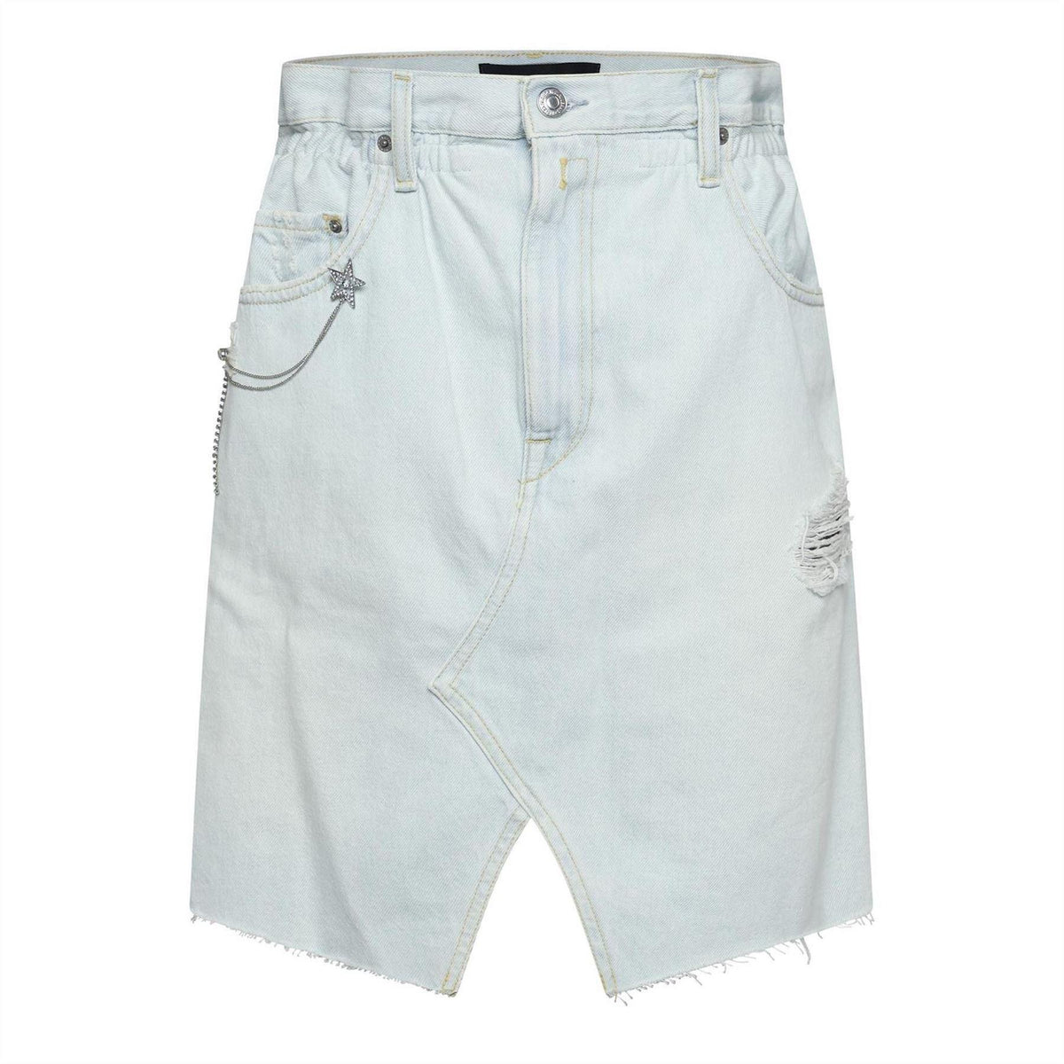 Blue - Front - Replay Womens-Ladies Mini Skirt