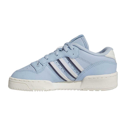 Sky - Back - Adidas Childrens-Kids Rivalry Leather Trainers