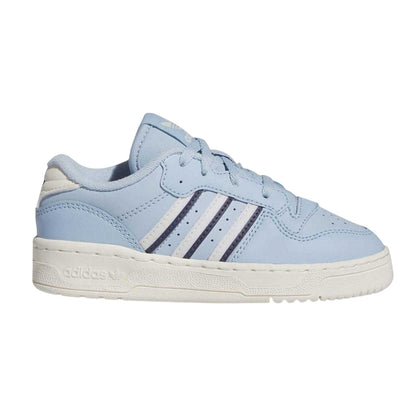 Sky - Front - Adidas Childrens-Kids Rivalry Leather Trainers