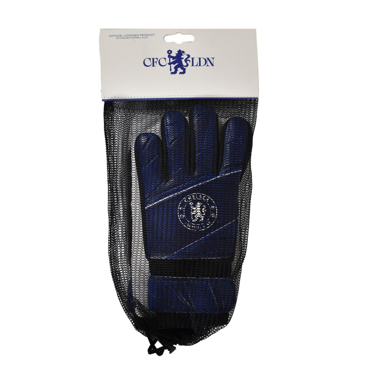 Royal Blue - Back - Team Childrens-Kids Fuse Chelsea FC Goalkeeper Gloves