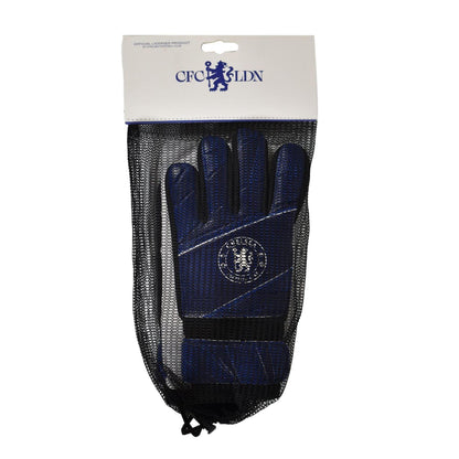 Royal Blue - Back - Team Childrens-Kids Fuse Chelsea FC Goalkeeper Gloves