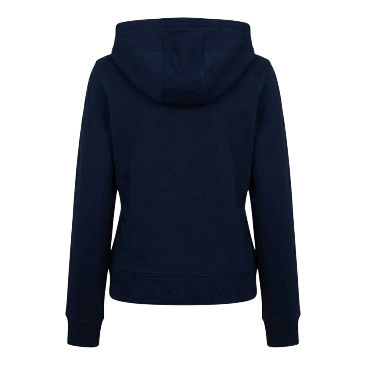 Dark Navy - Back - Tommy Jeans Womens-Ladies Logo Full Zip Hoodie