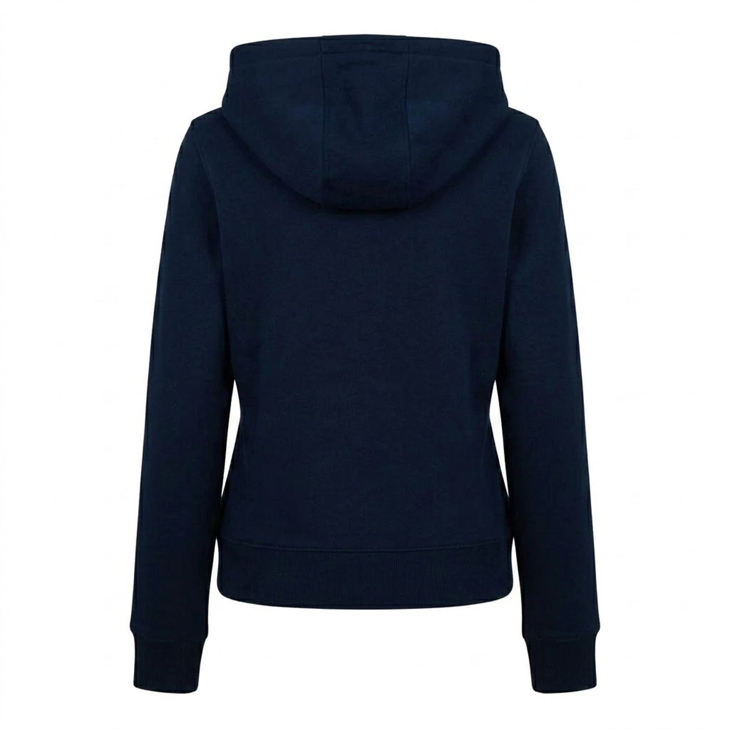 Dark Navy - Back - Tommy Jeans Womens-Ladies Logo Full Zip Hoodie