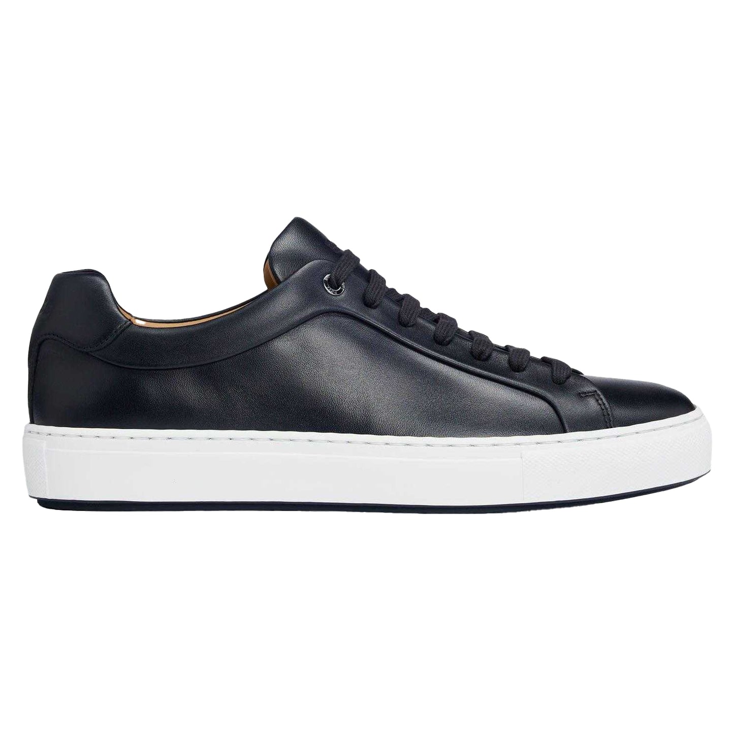 Dark Blue - Front - Boss Womens-Ladies Logo Leather Tennis Trainers