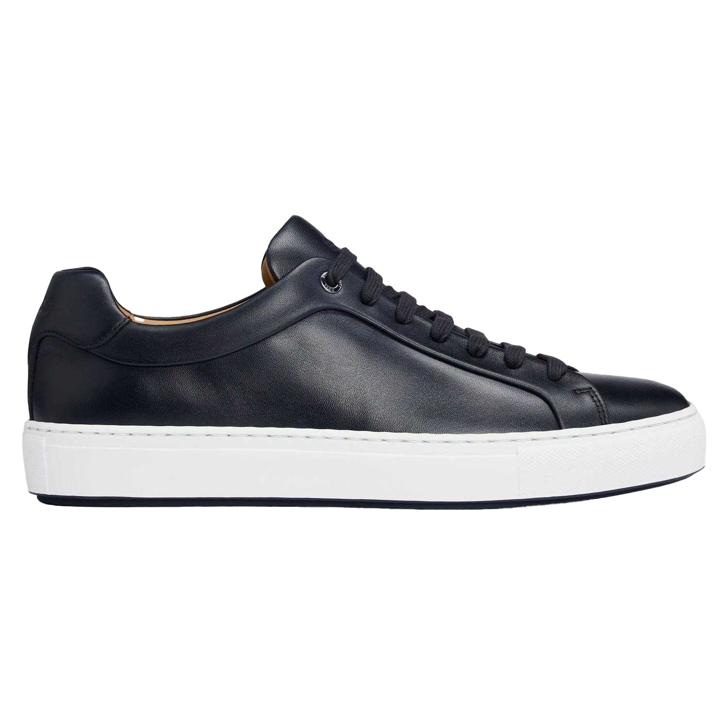 Dark Blue - Front - Boss Womens-Ladies Logo Leather Tennis Trainers