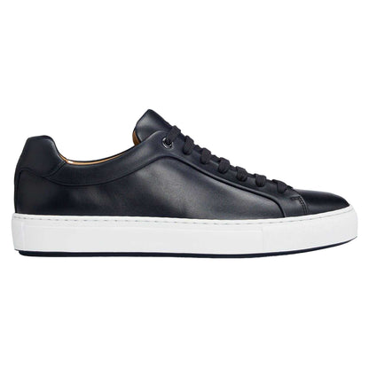 Dark Blue - Front - Boss Womens-Ladies Logo Leather Tennis Trainers