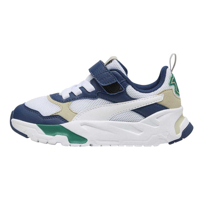 Persian Blue-White - Back - Puma Childrens-Kids Trinity Trainers