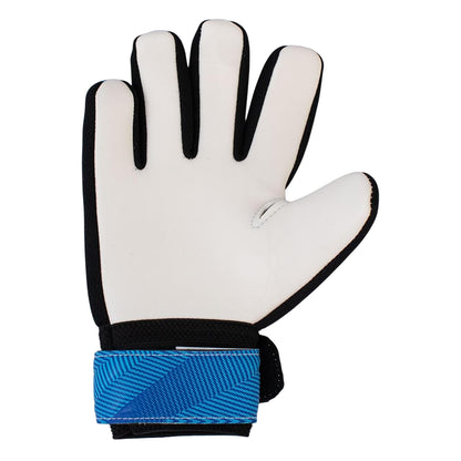 White-Blue - Back - Team Childrens-Kids Fuse Tottenham Hotspur FC Touch Fastening Goalkeeper Gloves