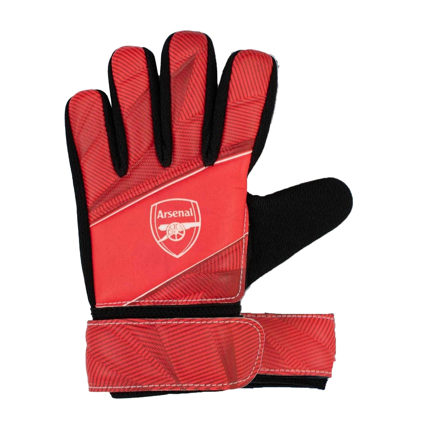 Red - Front - Team Childrens-Kids Arsenal FC Goalkeeper Gloves