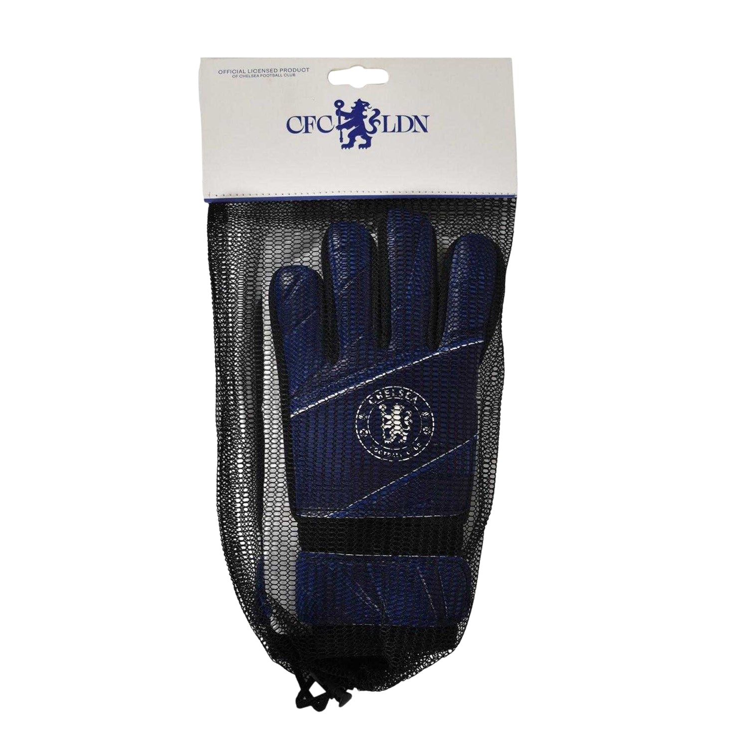 Royal Blue - Side - Team Childrens-Kids Chelsea FC Goalkeeper Gloves