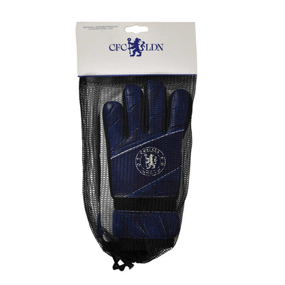 Royal Blue - Side - Team Childrens-Kids Chelsea FC Goalkeeper Gloves