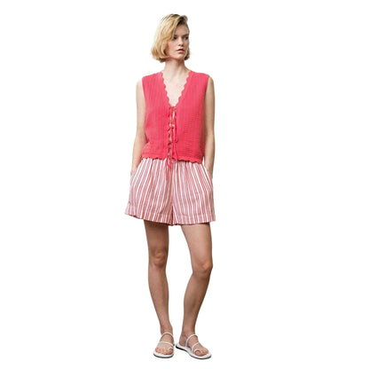 Fuchsia Pink - Lifestyle - French Connection Womens-Ladies Lois Vest Top