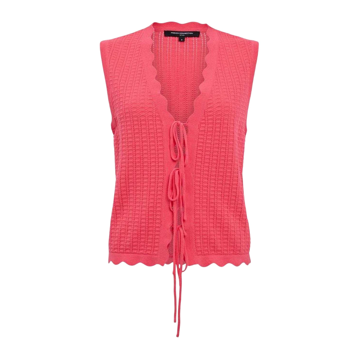 Fuchsia Pink - Front - French Connection Womens-Ladies Lois Vest Top