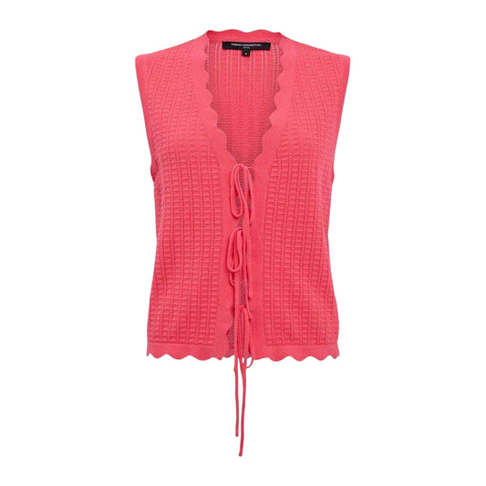 Fuchsia Pink - Front - French Connection Womens-Ladies Lois Vest Top