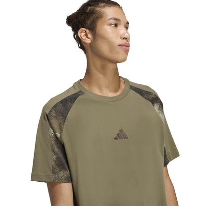Olive Strata - Lifestyle - Adidas Mens Camo T-Shirt