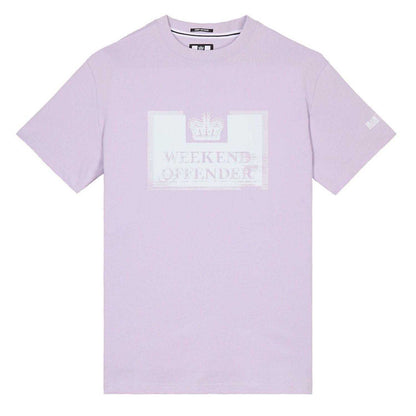 Purple - Front - Weekend Offender Mens Bonpensiero Graphic T-Shirt