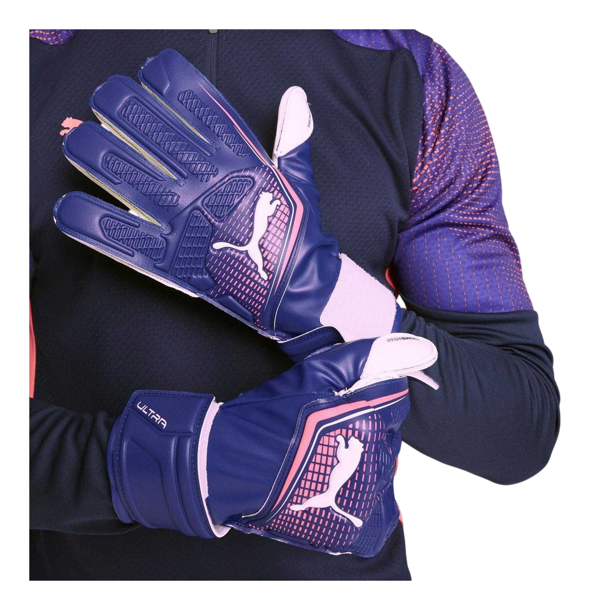 Blue-Sunset Glow - Side - Puma Childrens-Kids Match RC Goalkeeper Gloves