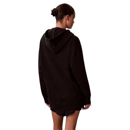 Black - Back - Calvin Klein Womens-Ladies Overhead Hoodie