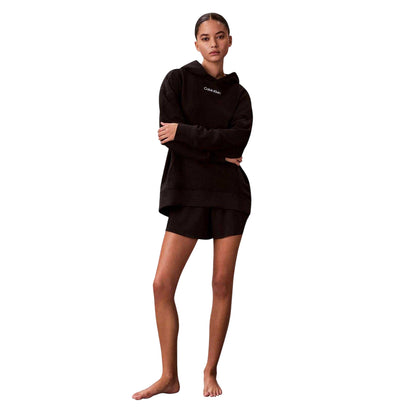 Black - Lifestyle - Calvin Klein Womens-Ladies Overhead Hoodie