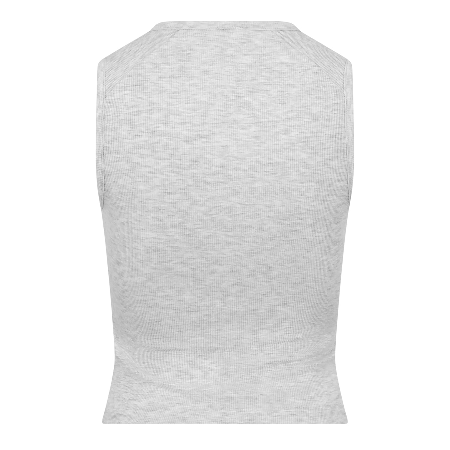 Heather Oat - Back - Fear Of God Essentials Womens-Ladies Cropped Tank Top