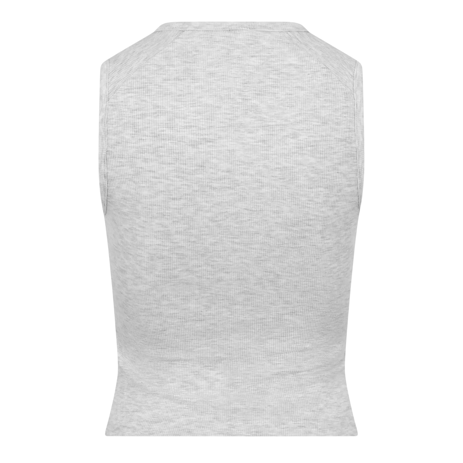 Heather Oat - Back - Fear Of God Essentials Womens-Ladies Cropped Tank Top