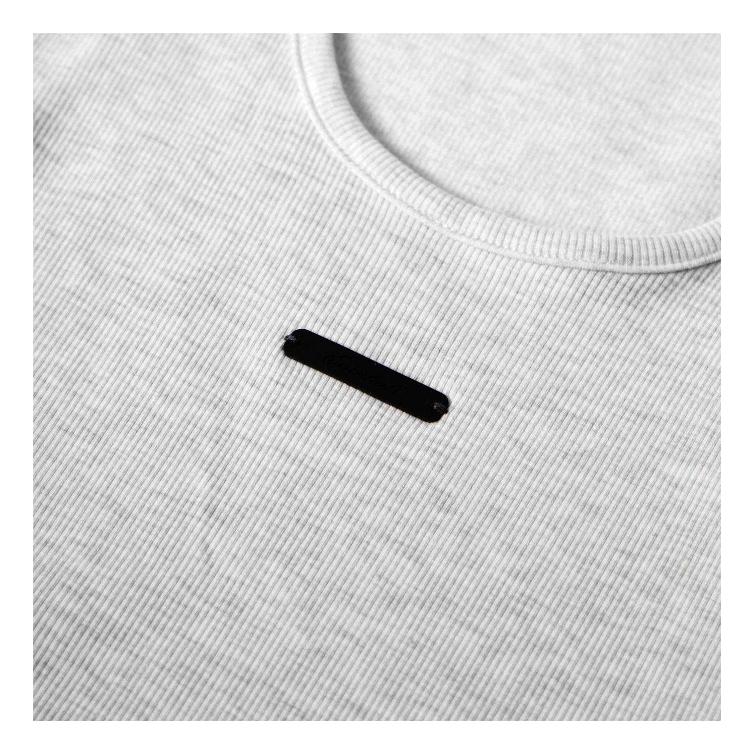 Heather Oat - Side - Fear Of God Essentials Womens-Ladies Cropped Tank Top