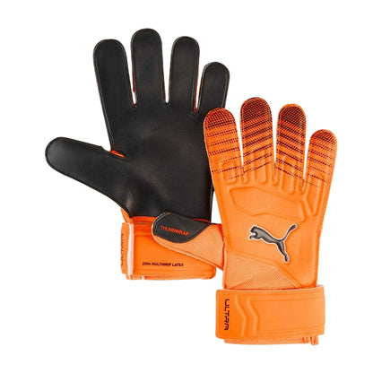 Black-Green - Front - Puma Childrens-Kids Ultra Play RC Goalkeeper Gloves