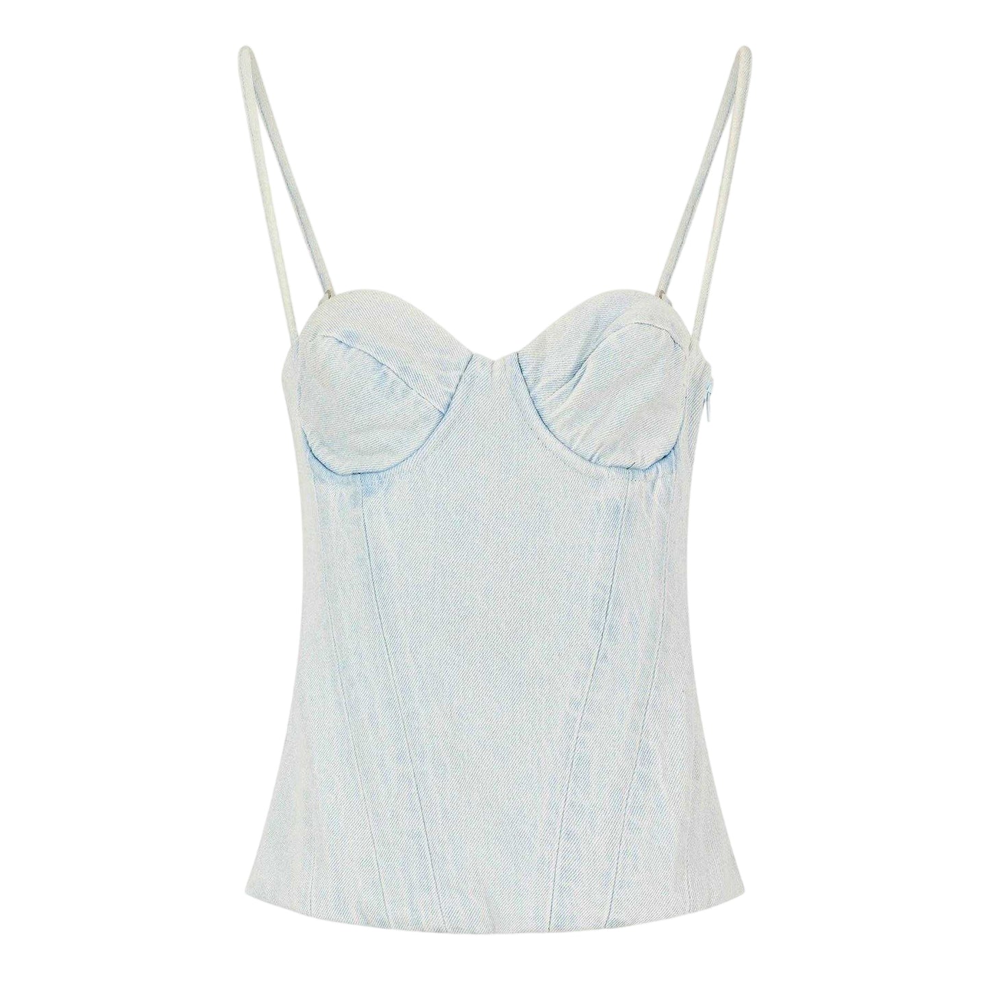 Denim - Front - Mars The Label Womens-Ladies Everly Washed Denim Corset