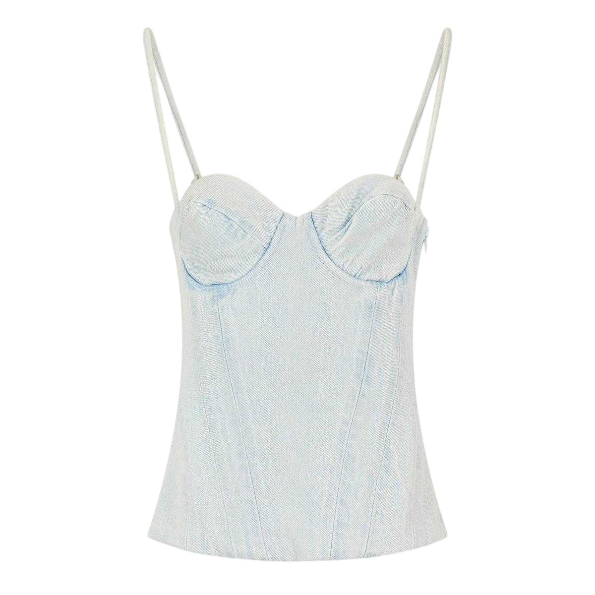 Denim - Front - Mars The Label Womens-Ladies Everly Washed Denim Corset