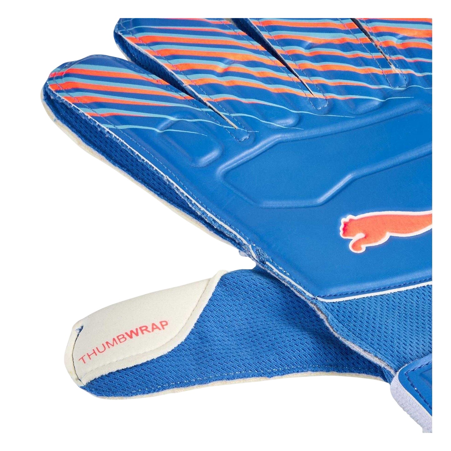 Blue-Red - Side - Puma Childrens-Kids Ultra Play Logo Goalkeeper Gloves