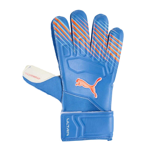 Blue-Red - Front - Puma Childrens-Kids Ultra Play Logo Goalkeeper Gloves