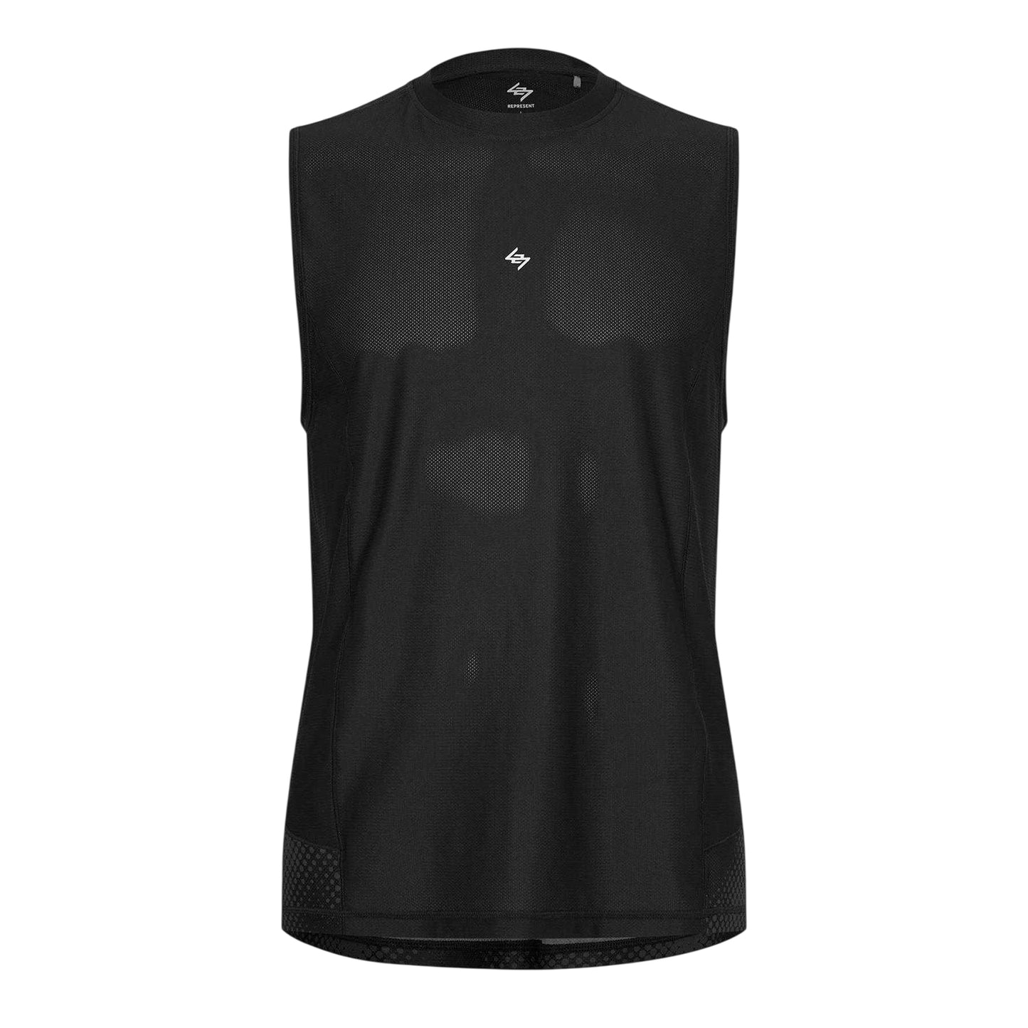 Black Fade - Front - Represent Mens 247 Sleeveless Tank Top