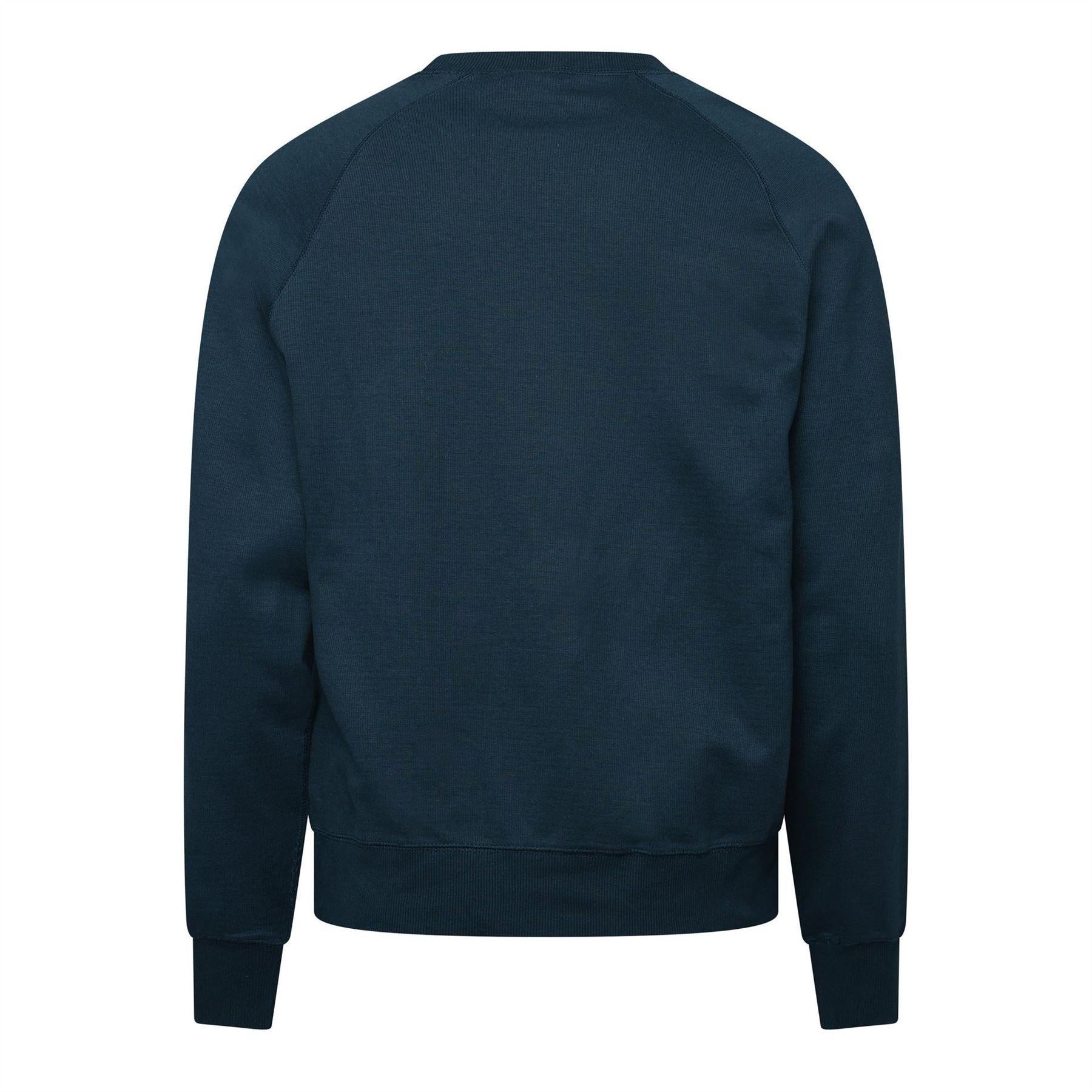 Total Eclipse - Back - Diesel Mens Waffle Knit Raglan Sweatshirt