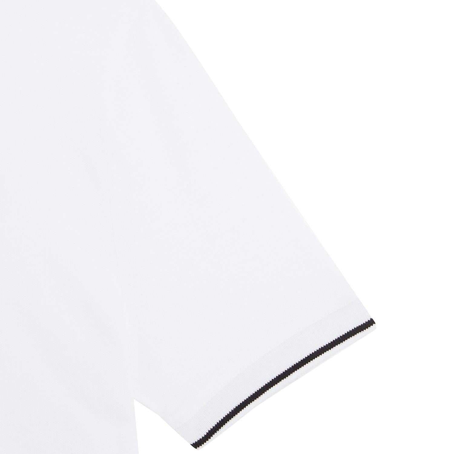 White - Side - Lyle & Scott Childrens-Kids Tipped Polo Shirt