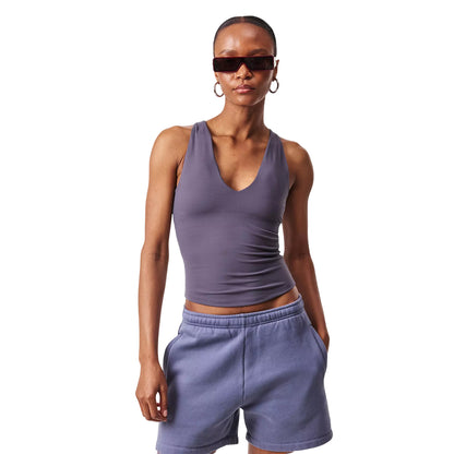 Grey - Side - Represent Womens-Ladies Slim Tank Top