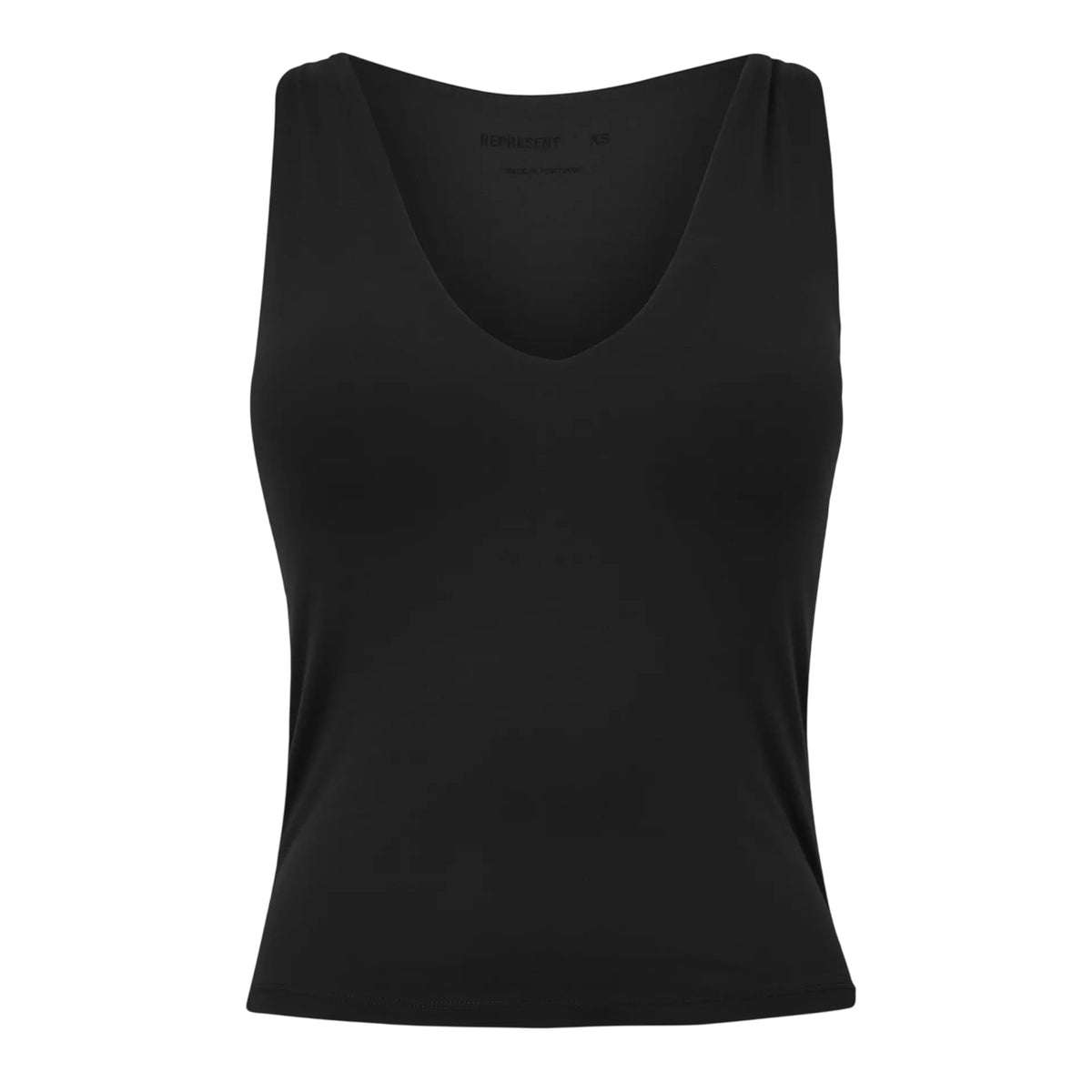 Jet Black - Front - Represent Womens-Ladies Slim Tank Top