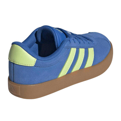 Bright Royal - Back - Adidas Childrens-Kids VL Court 3.0 Suede Flat Trainers
