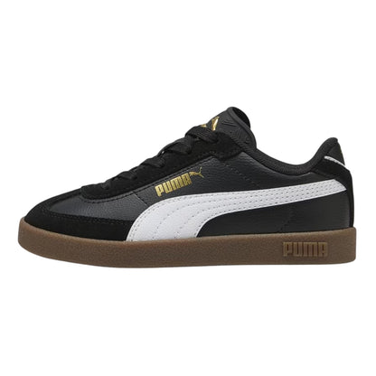 Black-White - Back - Puma Childrens-Kids Club II Era Leather Trainers
