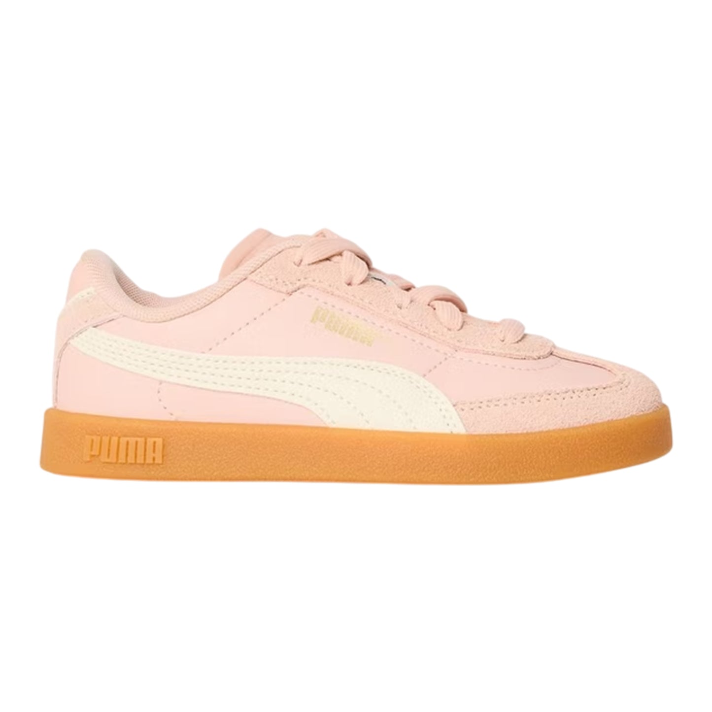 Rose Quartz - Front - Puma Childrens-Kids Club II Era Leather Trainers