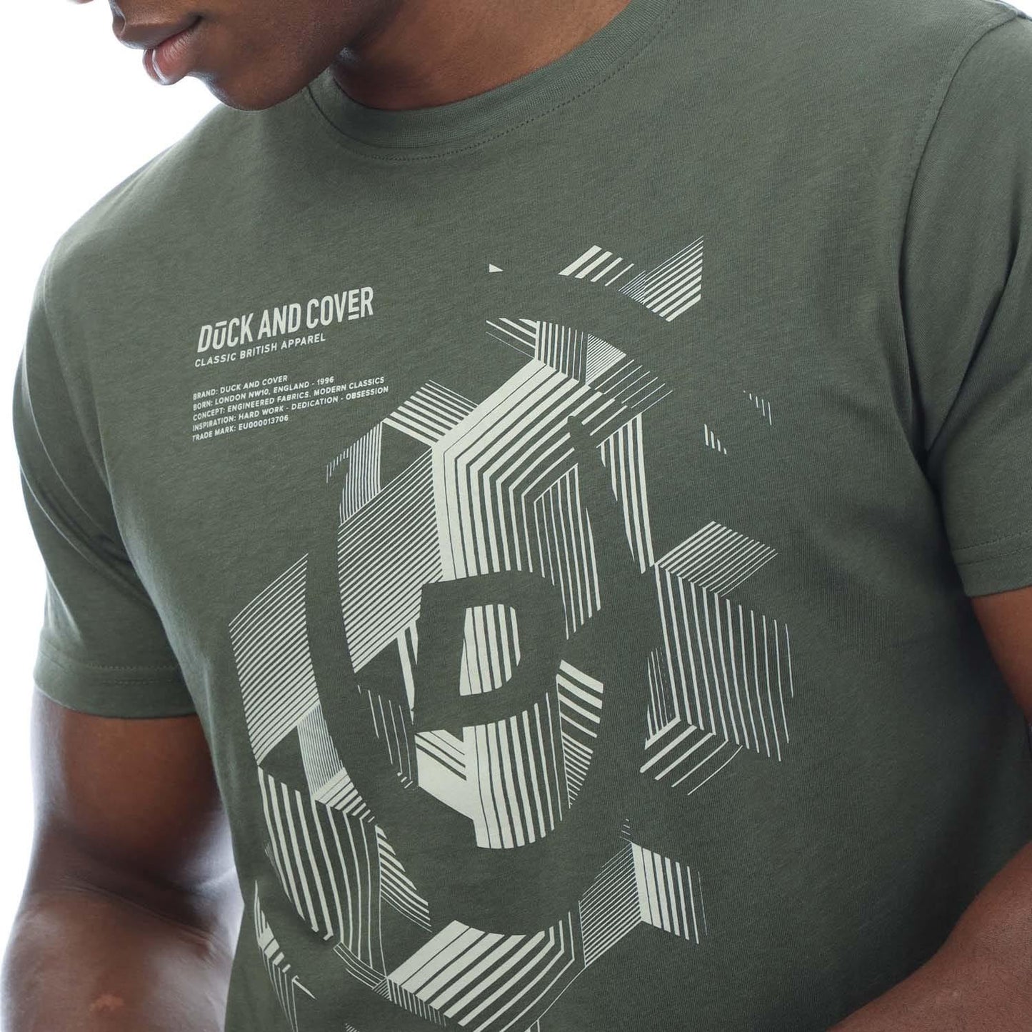Multicoloured - Pack Shot - Duck and Cover Mens Cheymore T-Shirt (Pack of 5)
