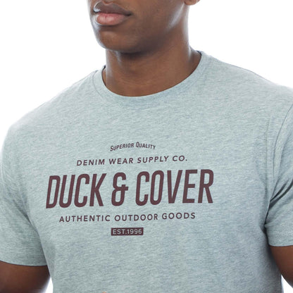 Multicoloured - Close up - Duck and Cover Mens Cheymore T-Shirt (Pack of 5)