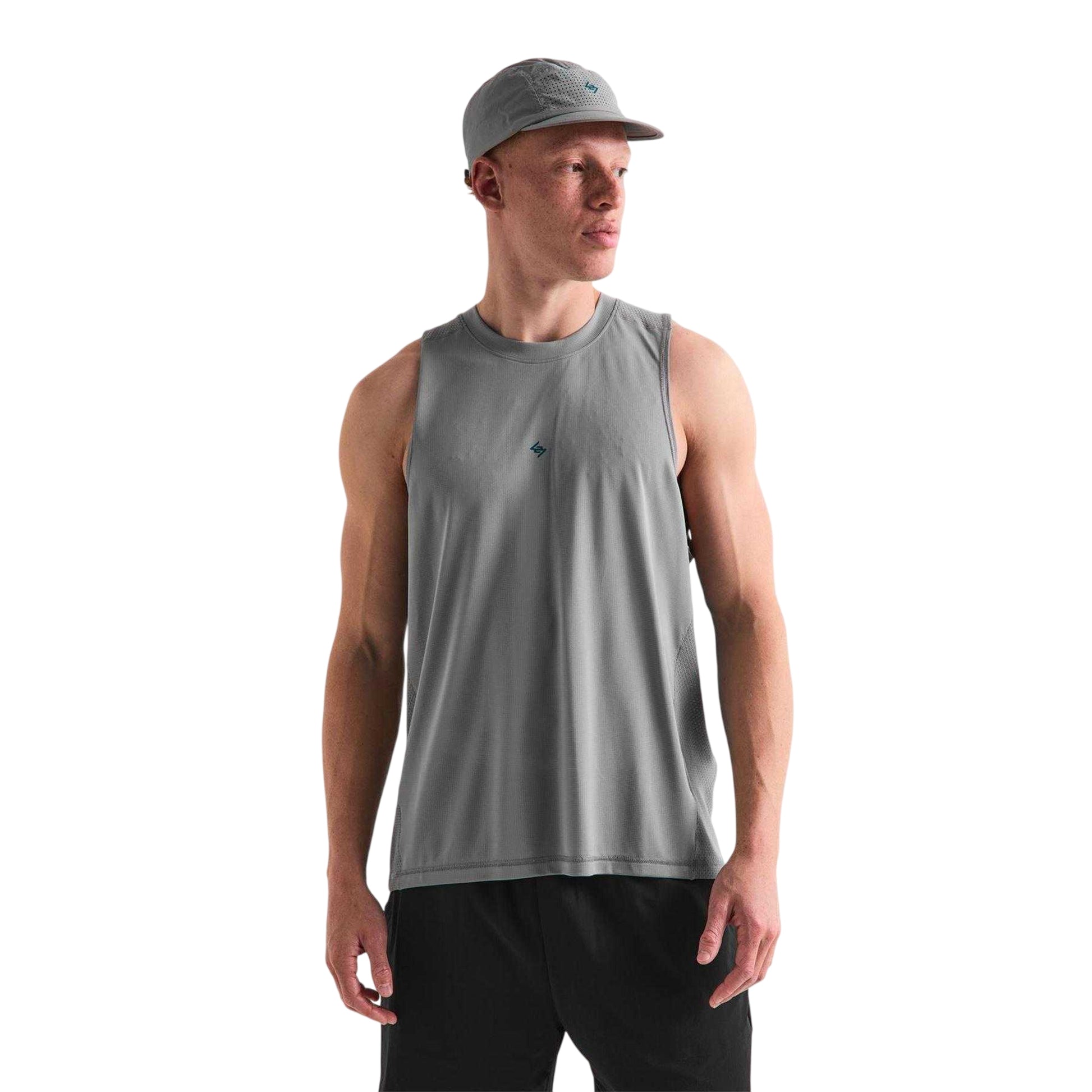 Graphite Grey - Side - Represent Mens 247 Sleeveless Tank Top