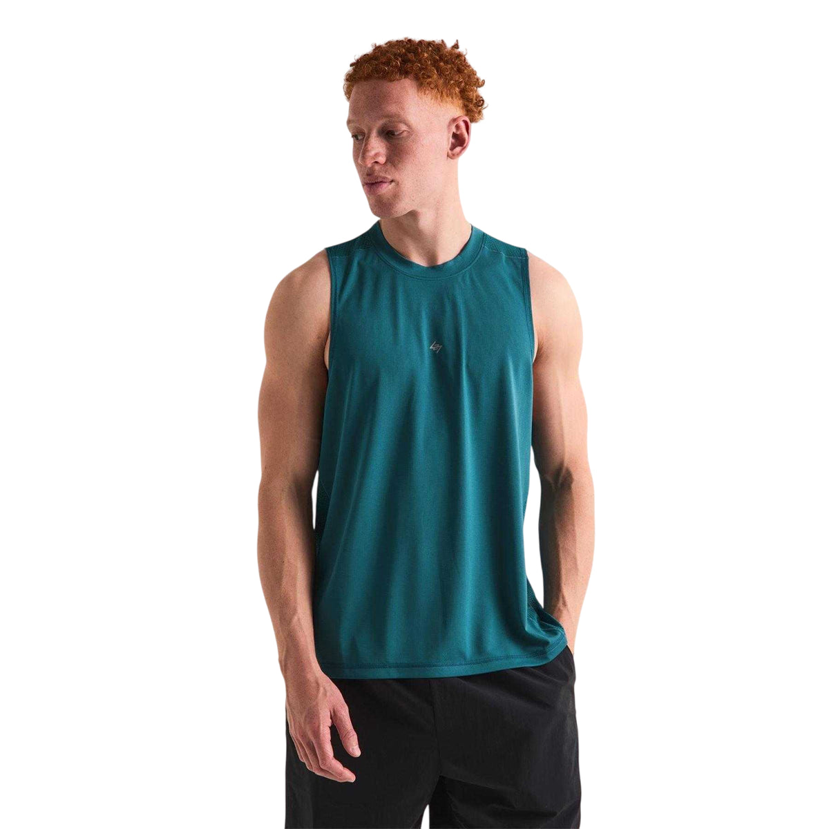 Teal - Side - Represent Mens 247 Sleeveless Tank Top