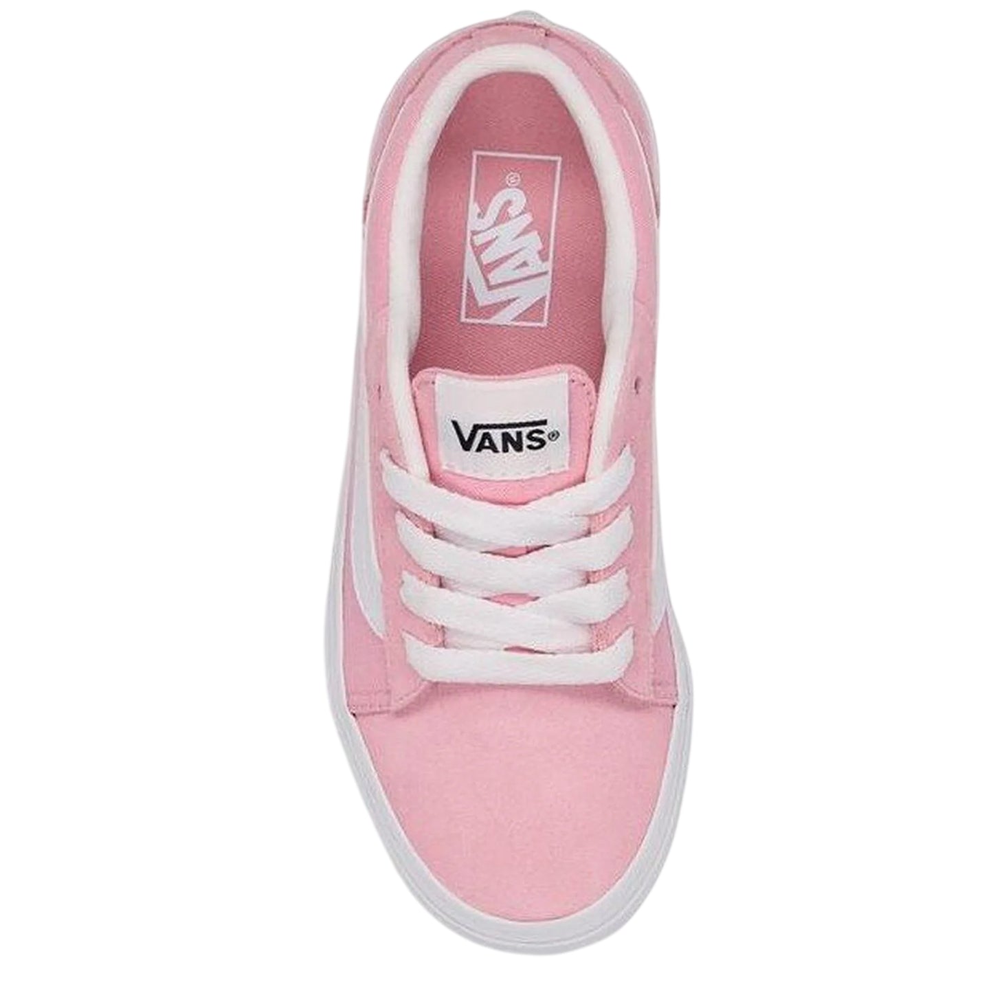 Coral Blush - Back - Vans Childrens-Kids Vero Platform Trainers