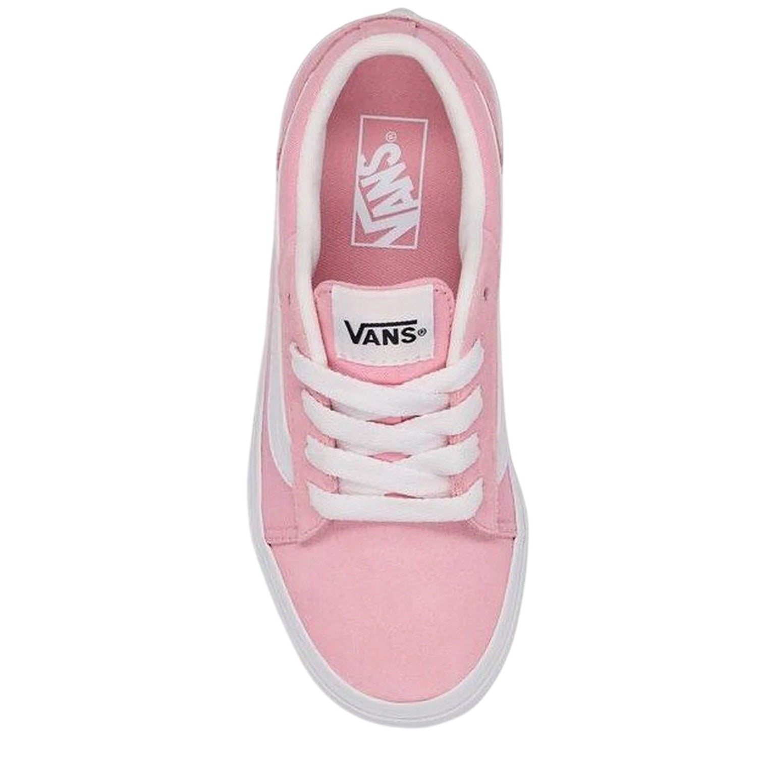 Coral Blush - Back - Vans Childrens-Kids Vero Platform Trainers
