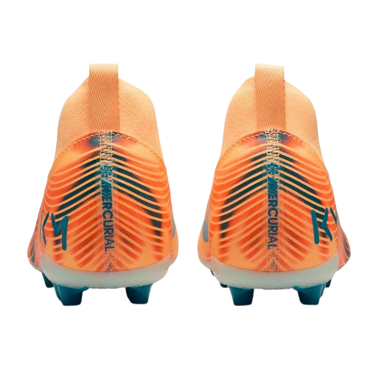 Orange-Melon - Back - Nike Childrens-Kids Zoom Mercurial Superfly 10 Academy Firm Ground Football Boots