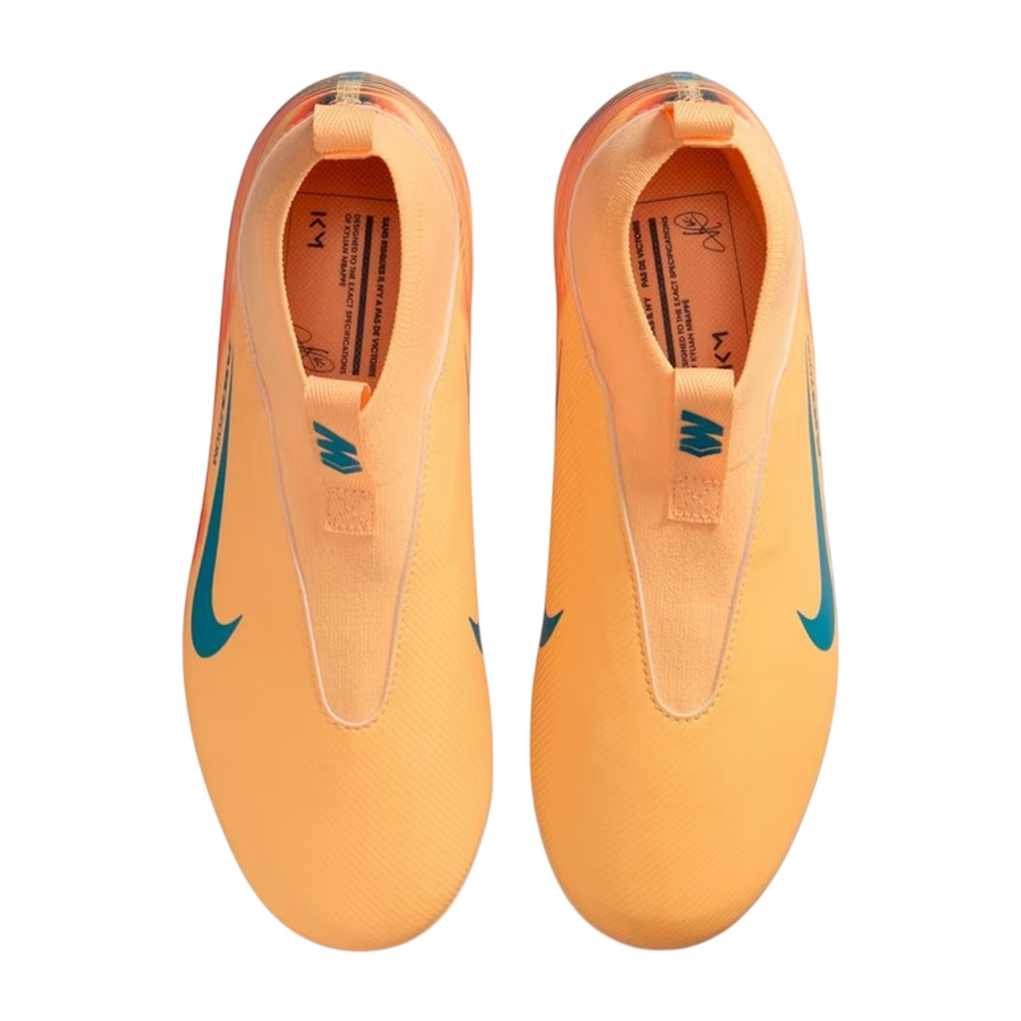 Orange-Melon - Side - Nike Childrens-Kids Zoom Mercurial Superfly 10 Academy Firm Ground Football Boots